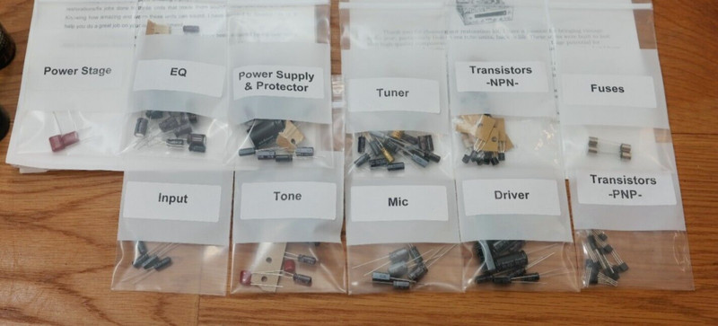 Sansui G5000 rebuild restoration recap upgrade kit repair filter capacitor
