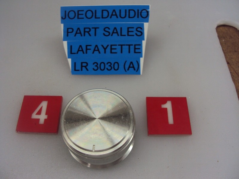 Lafayette LR-3030 Volume Knob. Minor Scratches. Parting Out Entire LR-1515