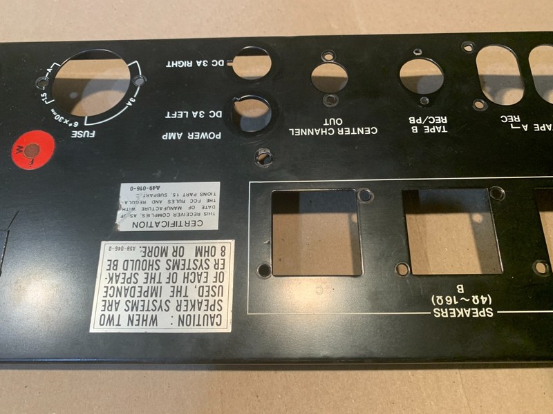 Pioneer SX-9000 Stereo Receiver Parting Out - Rear Panel gallery