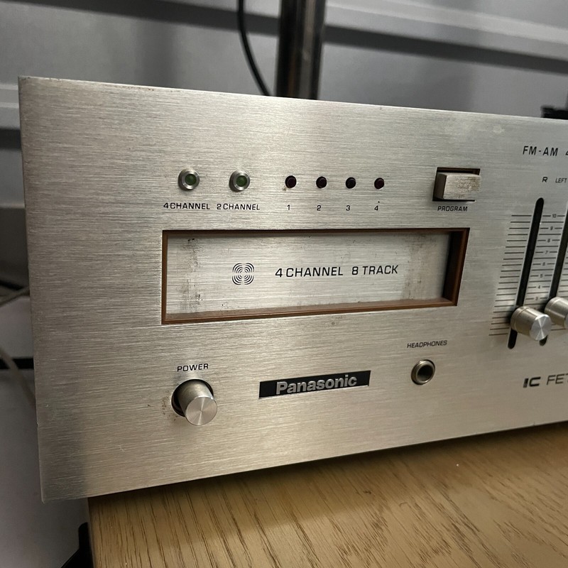 Panasonic 8 Tracks Stereo Receiver EQ tested working 4 channel amp mod. RE8420 gallery