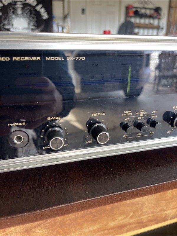 Vintage Pioneer Stereo Receiver Model SX-770 Working Glass Front *read gallery