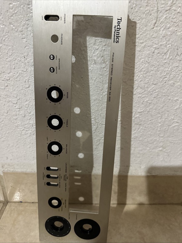 Technics SA -300 Faceplate. With Display Glass.