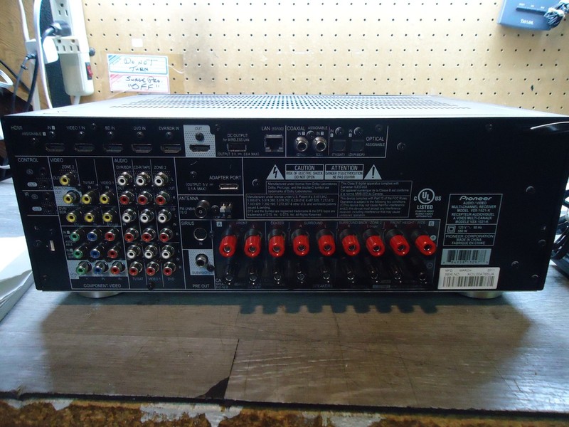 PIONEER VSX-1021-K AUDIO/VIDEO RECEIVER 7.1 CHANNEL REMOTE AND MANUAL gallery