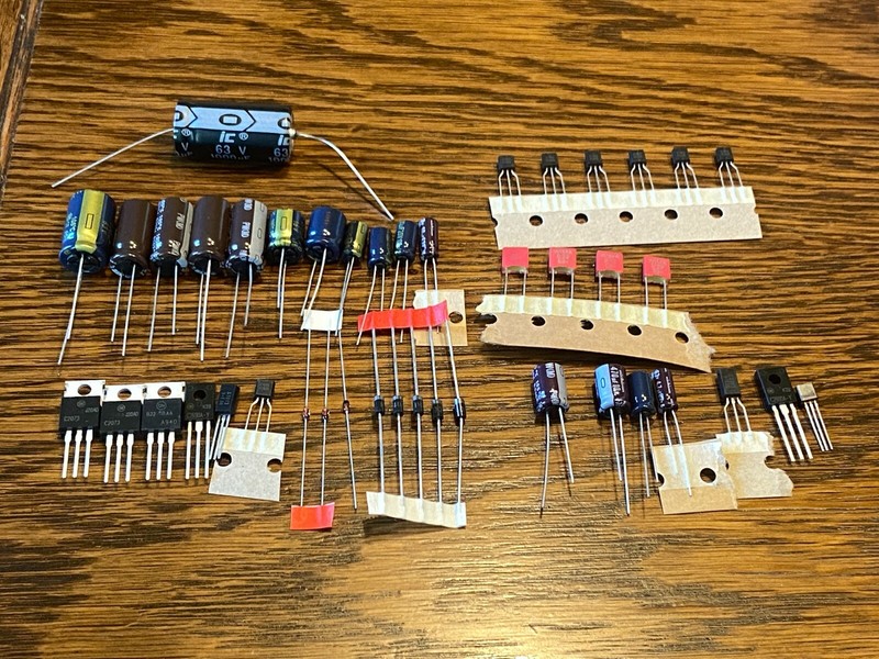 Pioneer QX-949 Power Supply & Protection Board Recap Kit Capacitor Rebuild Set