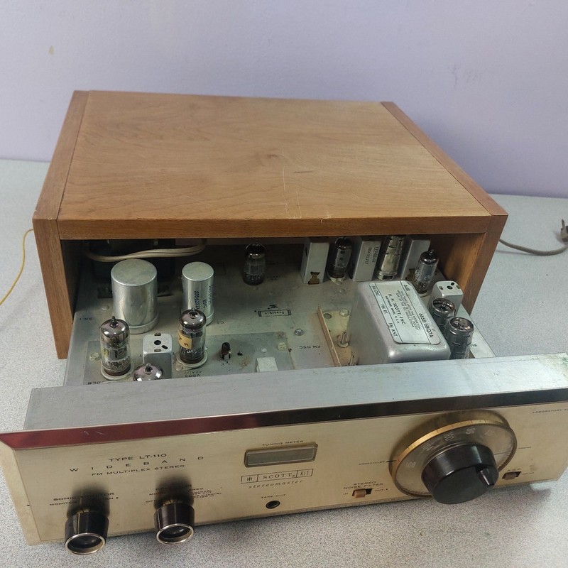 Scott Stereomaster LT-110 Kit FM Multiplex Stereo Wood Casing Powers Up PARTS gallery