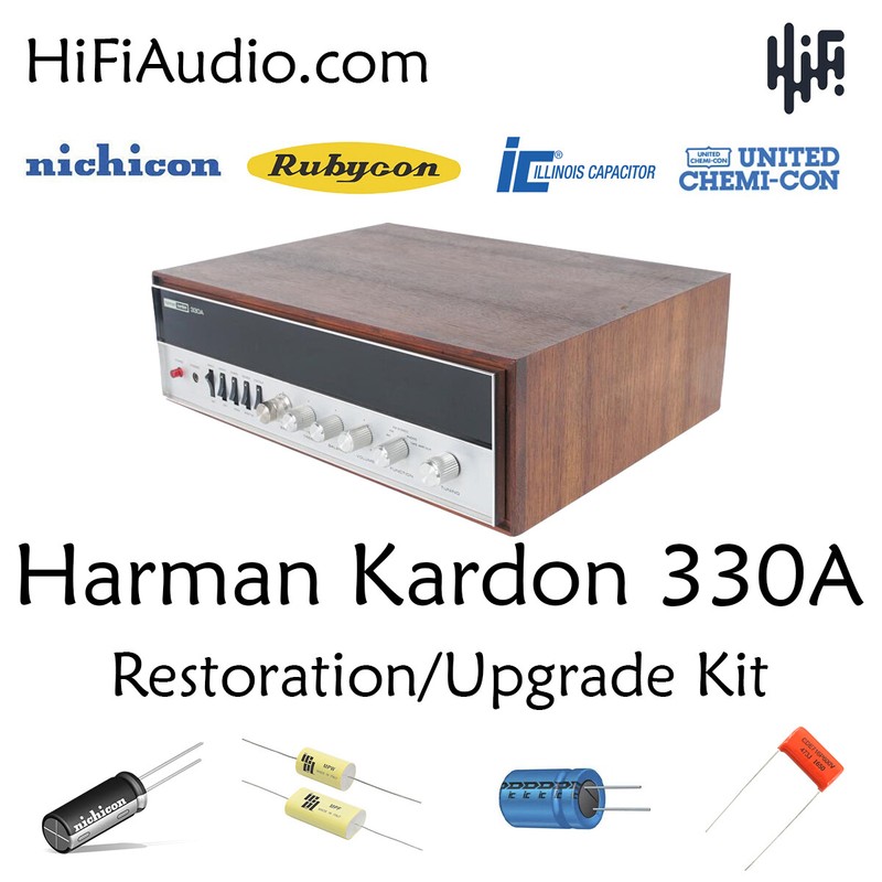 Harman Kardon 330A receiver restoration kit service recap capacitor rebuild