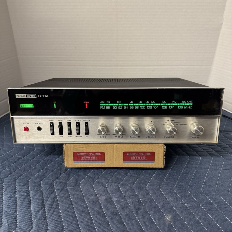 HARMAN KARDON 330A VINTAGE AM/FM STEREO RECEIVER – SERVICED – CLEANED – TESTED