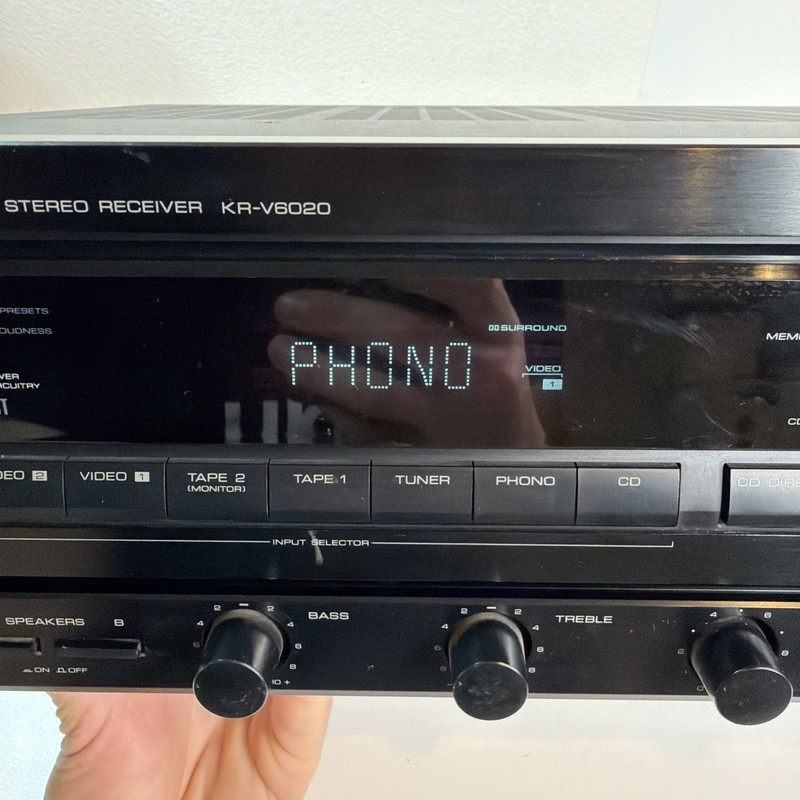 Vintage Kenwood KR-V6020 Audio video Stereo Receiver Tested Working No Remote gallery