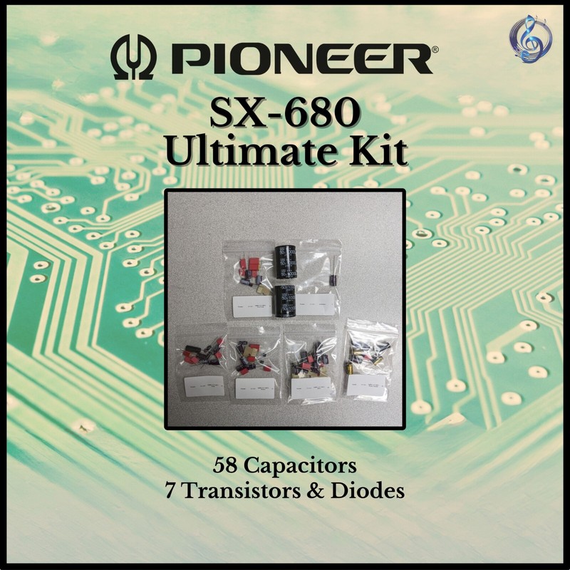 Pioneer SX-680 Receiver Ultimate Upgrade Kit Genuine Parts Restoration gallery