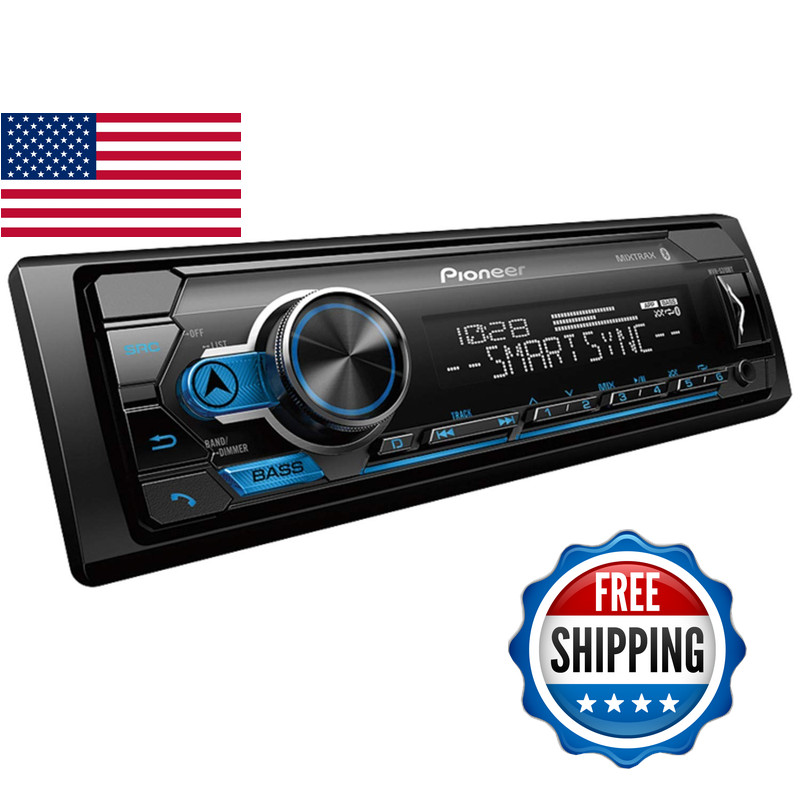Pioneer Mvh-S310Bt Single Din Built-In Bluetooth Mixtrax Usb Auxiliary Pandora