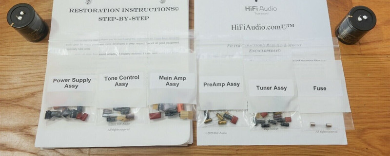 Kenwood KR-3400 rebuild restoration service kit filter capacitor repair