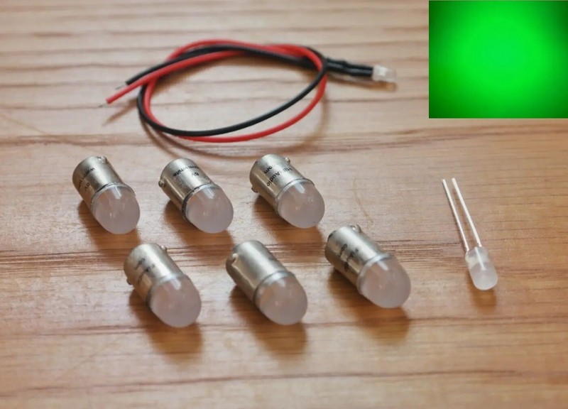 TECHNICS SA-400 replacement LED meter lamps lights bulbs upgrade kit set GREEN