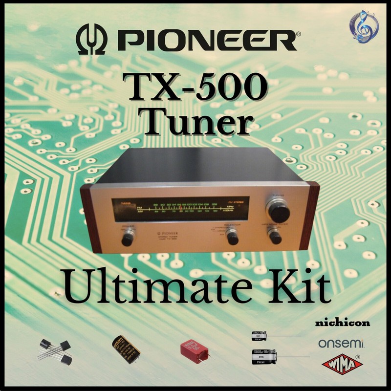 Pioneer TX-500 Tuner Ultimate Upgrade Kit Genuine Parts Restoration