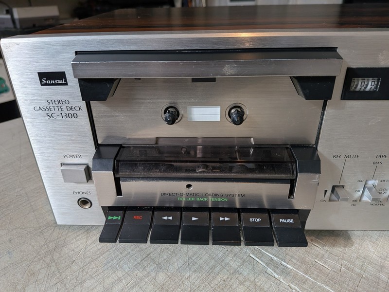 Vintage Sansui SC-1300 Stereo Cassette Deck - Powers On, No Further Testing gallery