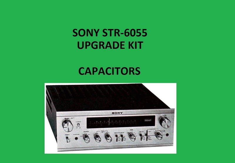 Stereo Receiver SONY STR-6055 Repair KIT - all capacitors