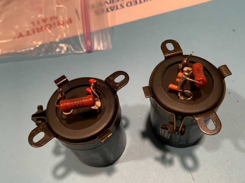 PIONEER SX-535 Stereo Receiver Parting Out Filter Capacitors (Pair) gallery