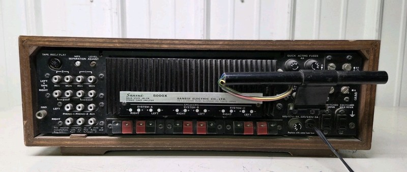 Sansui 5000X Solid State Receiver AM/FM Stereo Tuner W/ Original Schematic Diag gallery