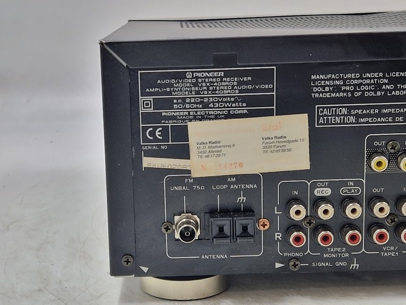 Pioneer VSX-405RDS MkII Stereo Receiver - Working, No Accessories gallery