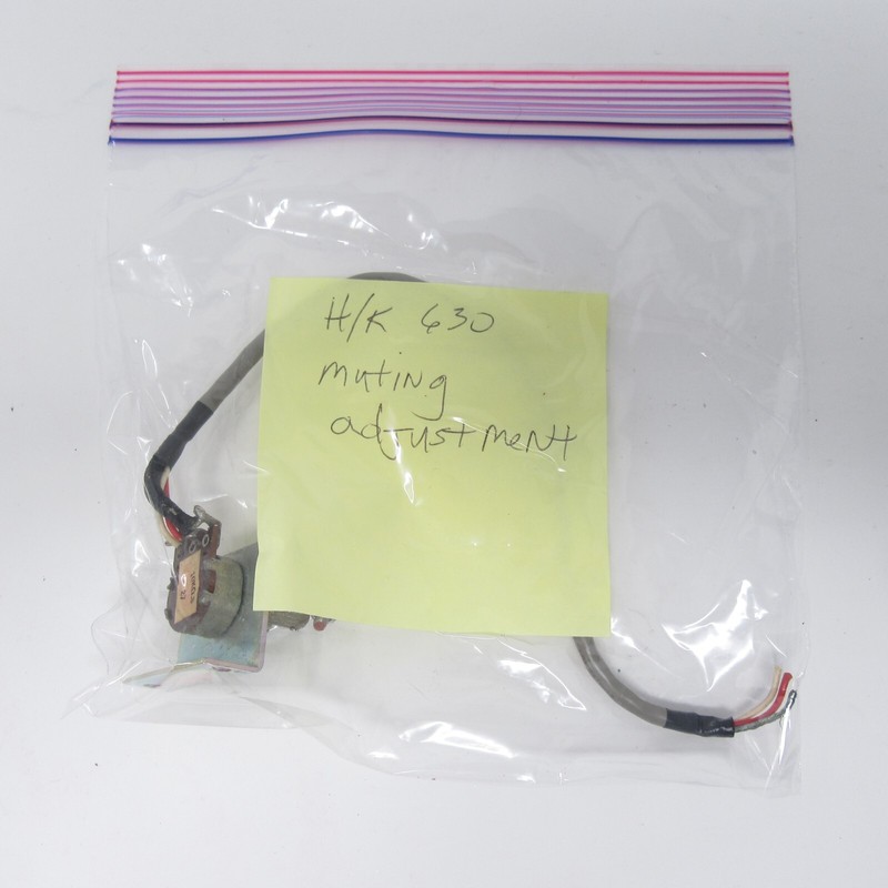Harman Kardon 630 Muting Adjustment Switch Knob w/screws wires Vtg Original Part gallery