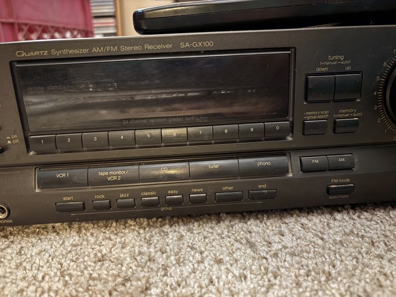 Vintage Technics SA GX100 Stereo Receiver Remote, Original User Manual WORKS! gallery