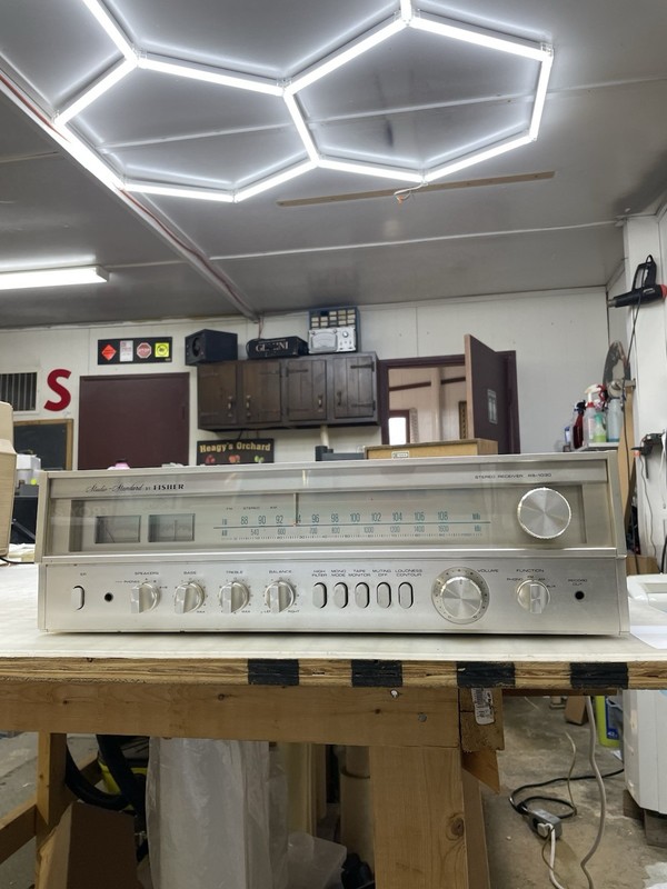 FISHER RS 1030 Stereo Receiver Studio Standard Silver Face JAPAN Amp Read