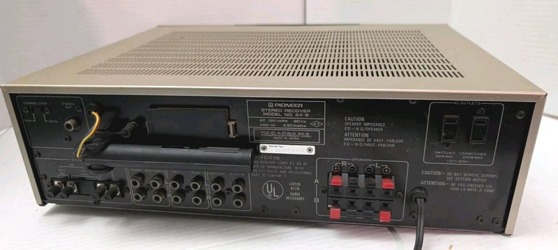Vintage Working Gold Pioneer SX-6 AM/FM Stereo Receiver Computer Controlled gallery