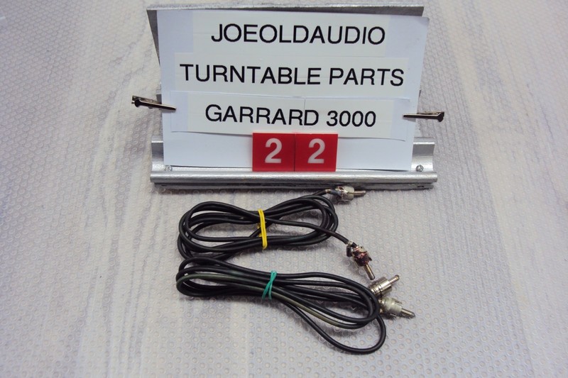Garrard Turntable Model 3000 RCA Output Plugs. Tested Parting Out Entire 3000
