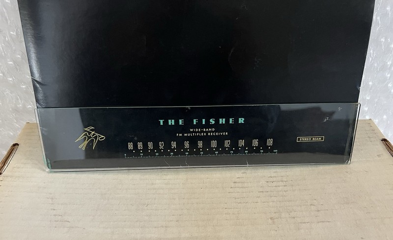 The Fisher 400 Dial Front Glass Original Removed From Fisher 400,