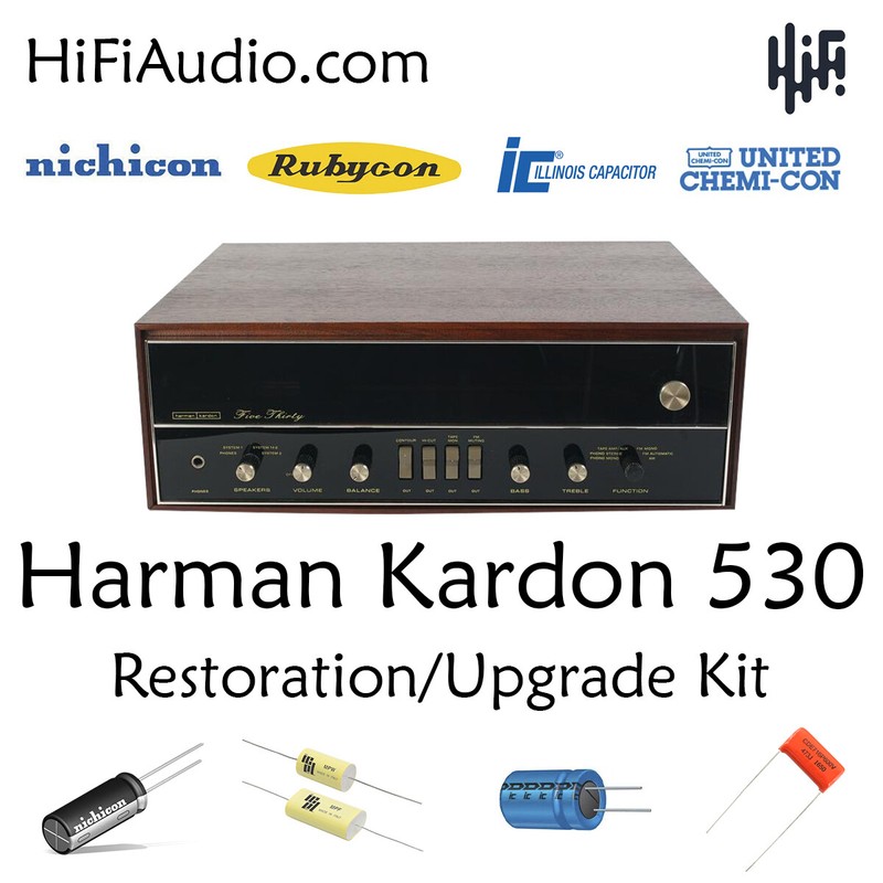 Harman Kardon 530 five thirty Nocturne restoration kit service recap capacitor