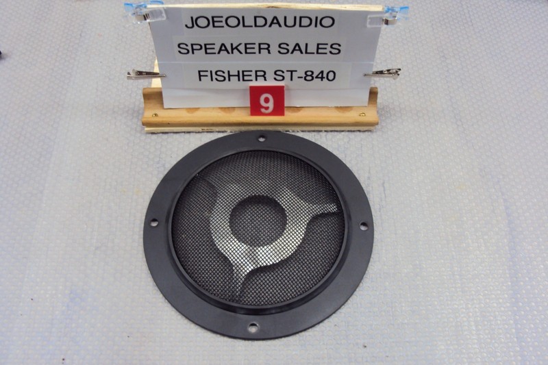 Fisher STV-840 Original INNER Black Midrange Trim Piece. Tested.