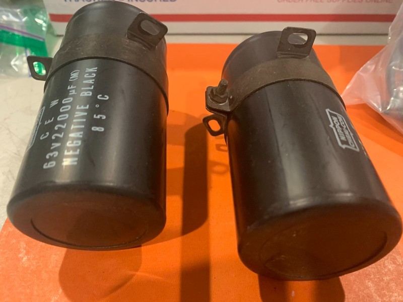 Pioneer SX-950 Stereo Receiver Parting Out - Pair of Filter Capacitors gallery