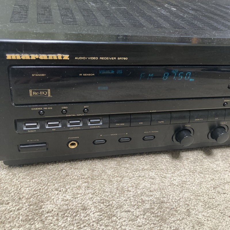MARANTZ SR780U DOLBY DIGITAL AUDIO/VIDEO RECEIVER, Partial Test, Powers On