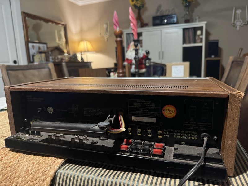Vintage Pioneer SX-450 Stereo Receiver WORKS GREAT Broken Function Knob gallery