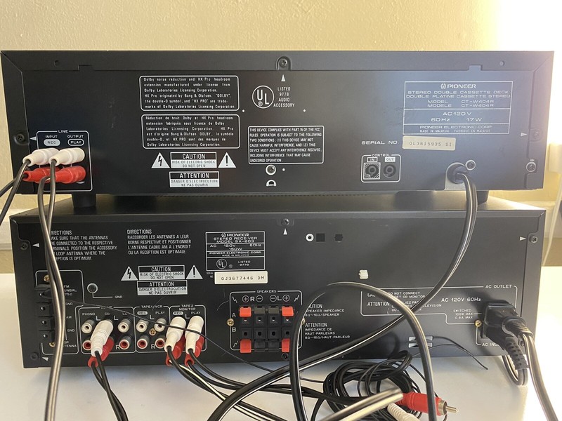 Pioneer SX-203 Stereo Receiver & Deck CT-W404R Tested And Works Great Fast Shipp gallery