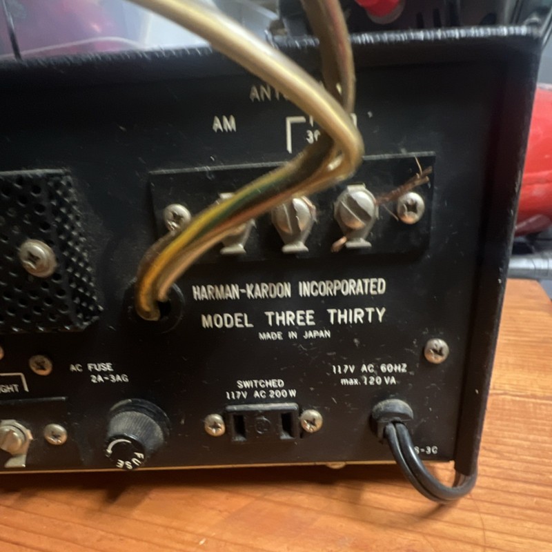 Harman Kardon Three Thirty Vintage Stereo Receiver Model Three Thirty MPN gallery