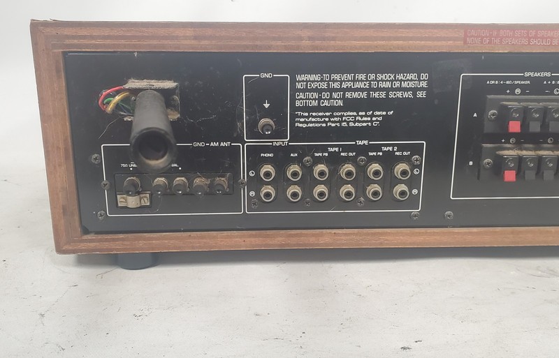 Vintage Yamaha CR-620 Natural Sound Wood Paneled Stereo Receiver Capacitor Issue gallery