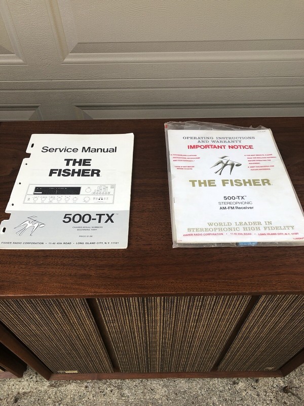 The Fisher 500-TX Stereo Receiver Auto Tune-O-Matic Solid State With Service gallery