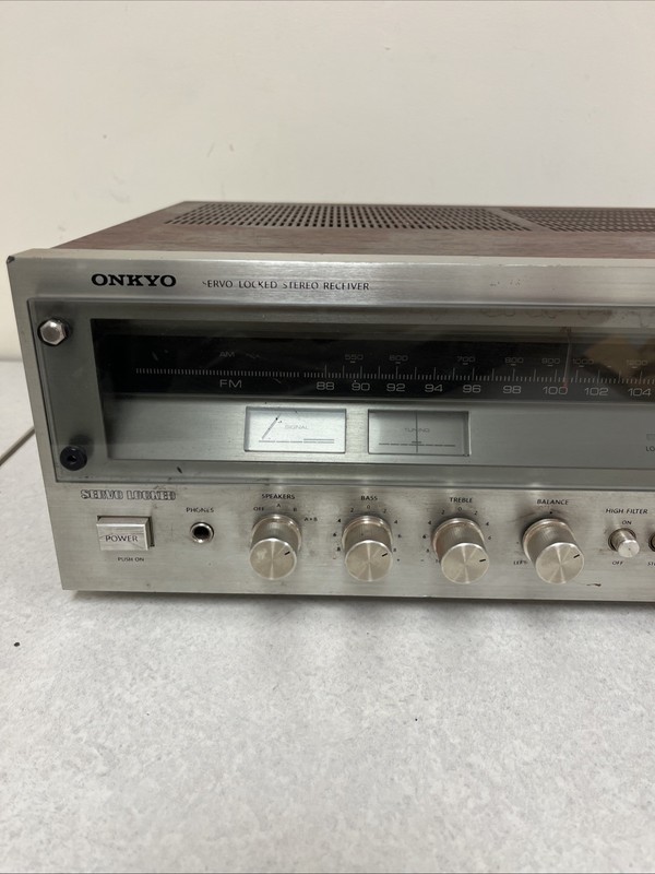 Onkyo TX-2500 Servo Locked Stereo Receiver AM/FM Tuner Tested Needs Light Kit gallery