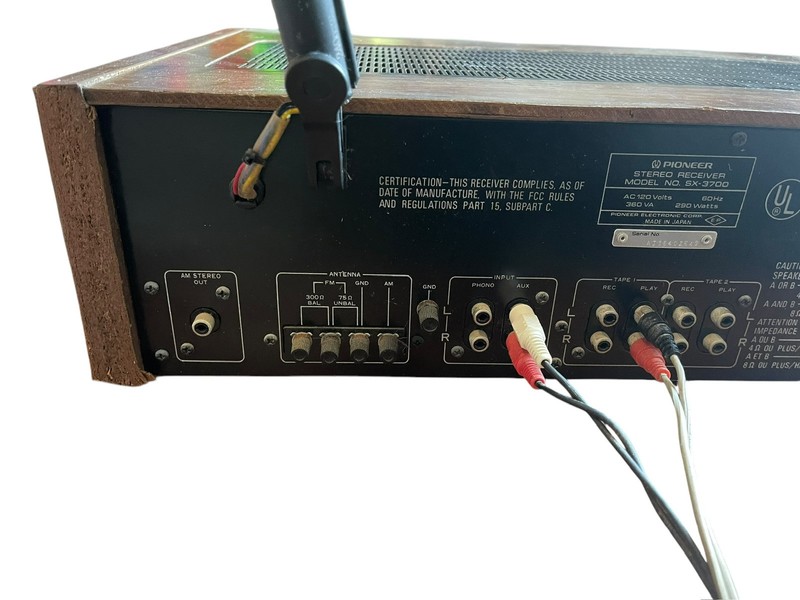 Vintage 1980 Pioneer SX-3700 AM/FM Stereo Receiver 290W AC 120V 60Hz 360VA gallery