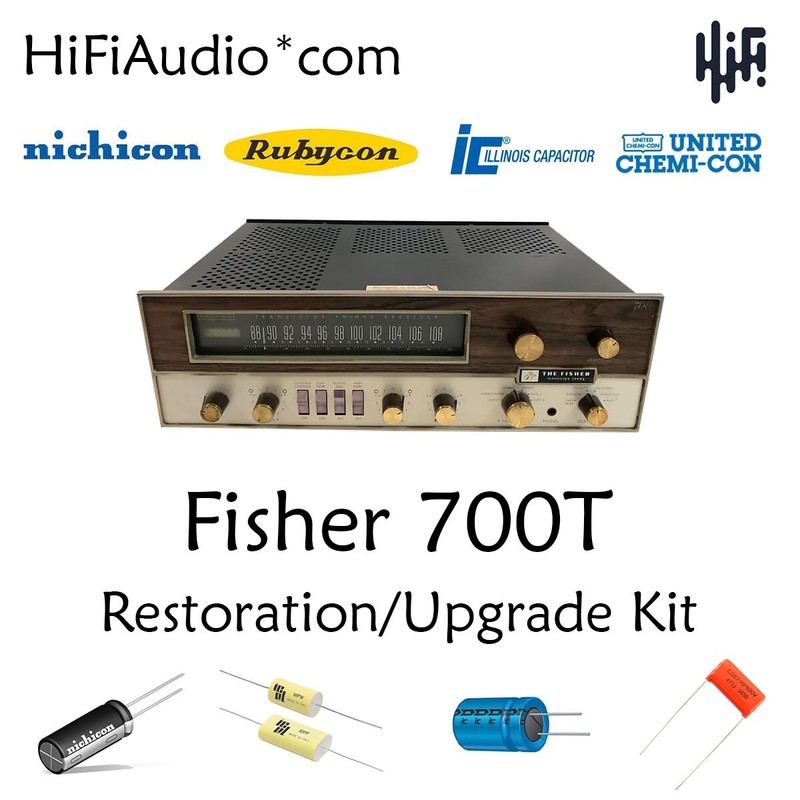 Fisher 700T receiver restoration recap repair service rebuild kit capacitor kit