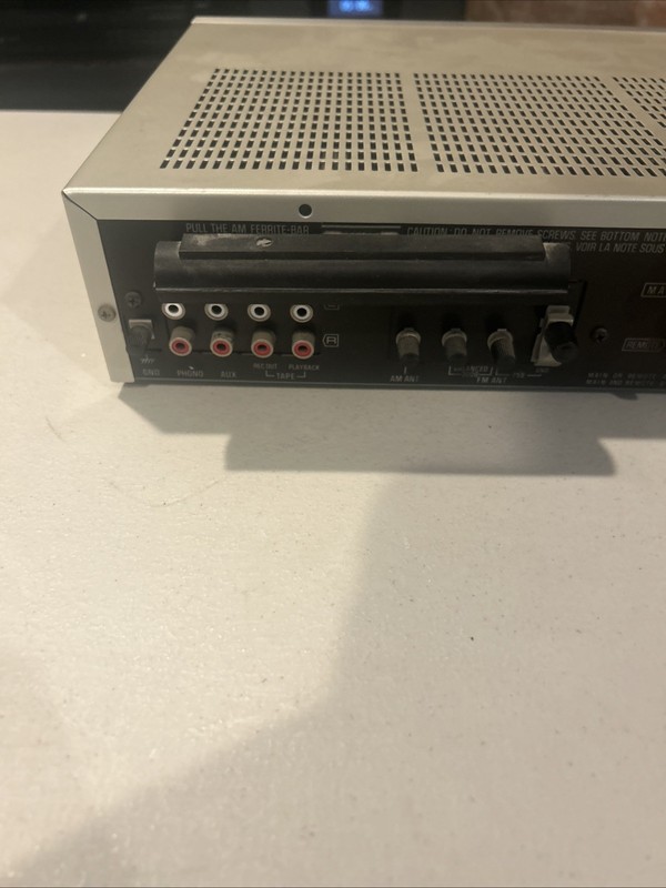 Technics SA-203 FM/AM Stereo Receiver Silver Face W/ BOX for Parts or Repair gallery