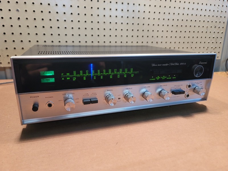 SANSUI 5000A VINTAGE AM/FM STEREO RECEIVER - CLEANED - TESTED LED'S - NICE!!! gallery