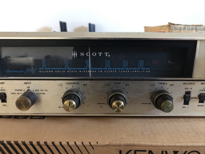 Mint Scott 344-B Stereomaster Stereo FM Tuner Amplifier & Owner's Manual gallery