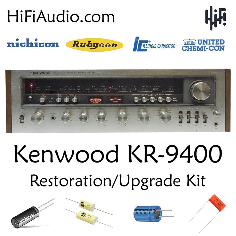 Kenwood KR-9400 rebuild restoration recap service kit fix repair
