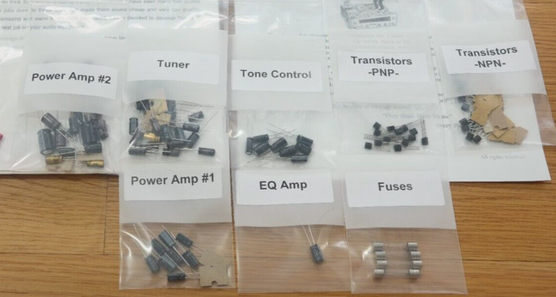 Pioneer SX-650 rebuild restoration recap service kit capacitor transistor