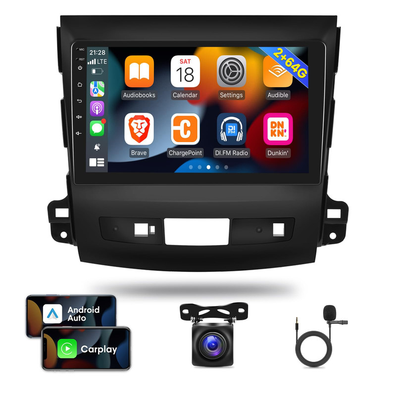Ekat 2G64G Car Radio For Mitsubishi Outlander 2008-2015 9 Inch Android Touch
