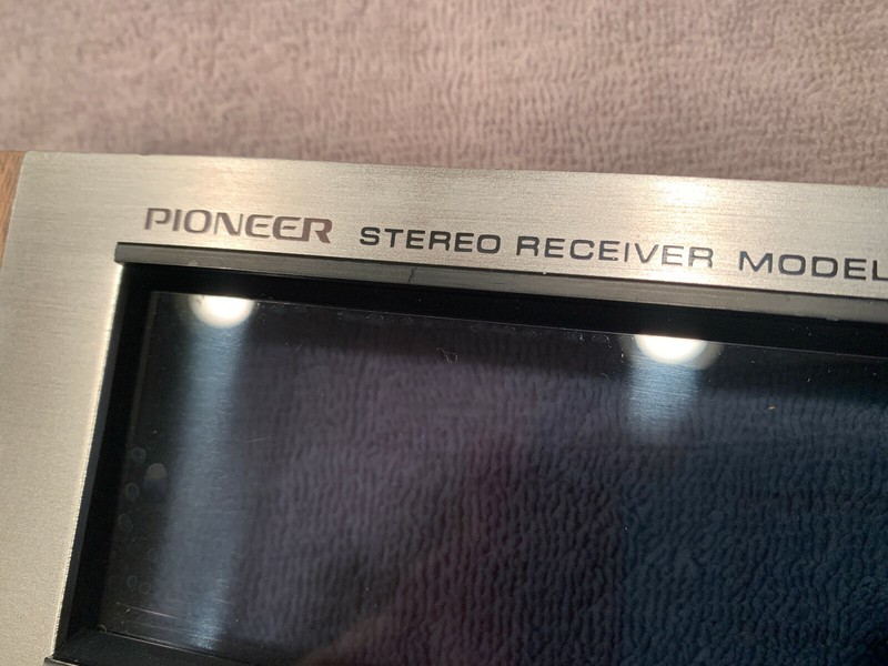 Pioneer SX-424 Vintage Stereo Receiver Parting Out Faceplate + wood End Pieces gallery