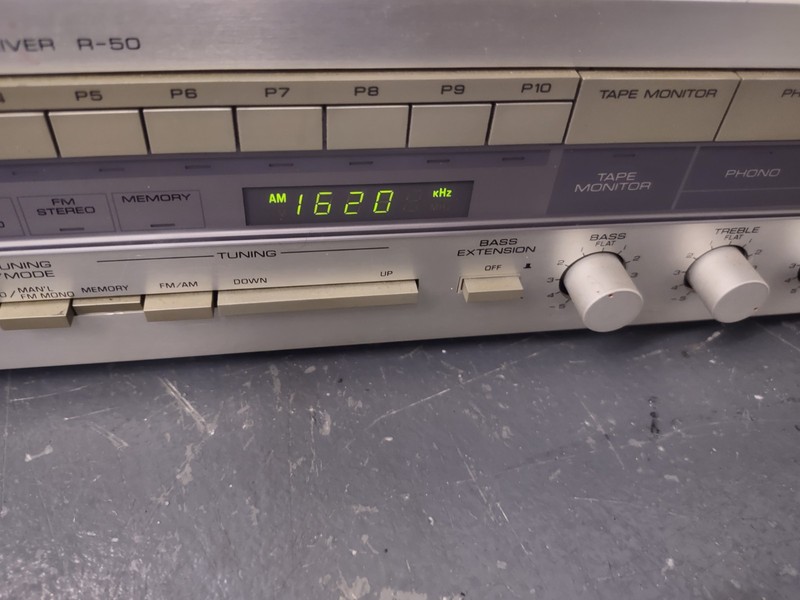 Yamaha R-50 Natural Sound Stereo Receiver Silver Model R-50 MPN R-50 gallery