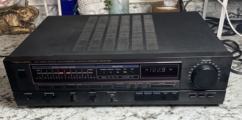REALISTIC STA-2150 DIGITAL SYNTHESIZED AM/FM STEREO RECEIVER 100 WPC