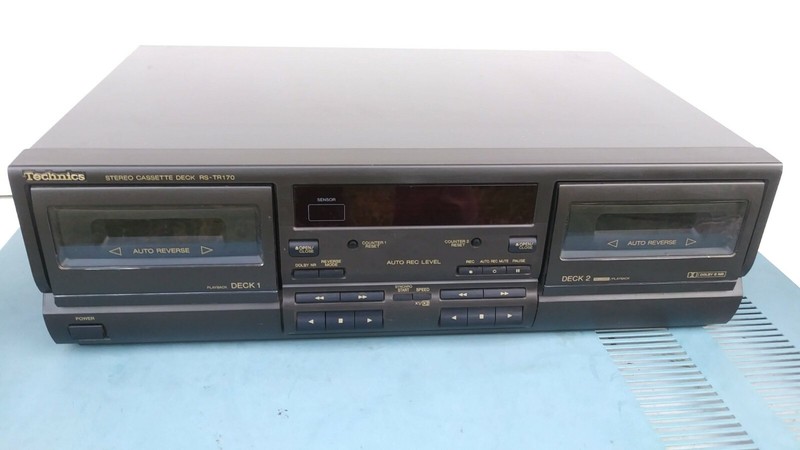 TECHNICS RS-TR170 Dual Stereo Cassette Deck Player parts Parting Out , g322